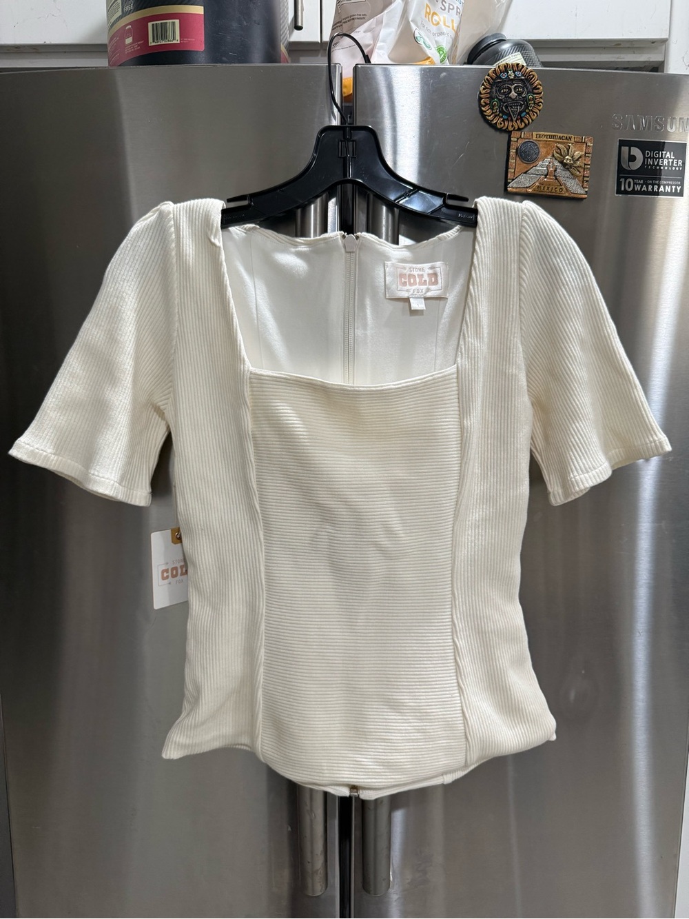 NWT Stone Cold Fox Square Neck Top Sz 1
